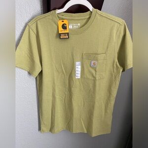 Carhartt women’s loose fit heavyweight t-shirt size S green NWT